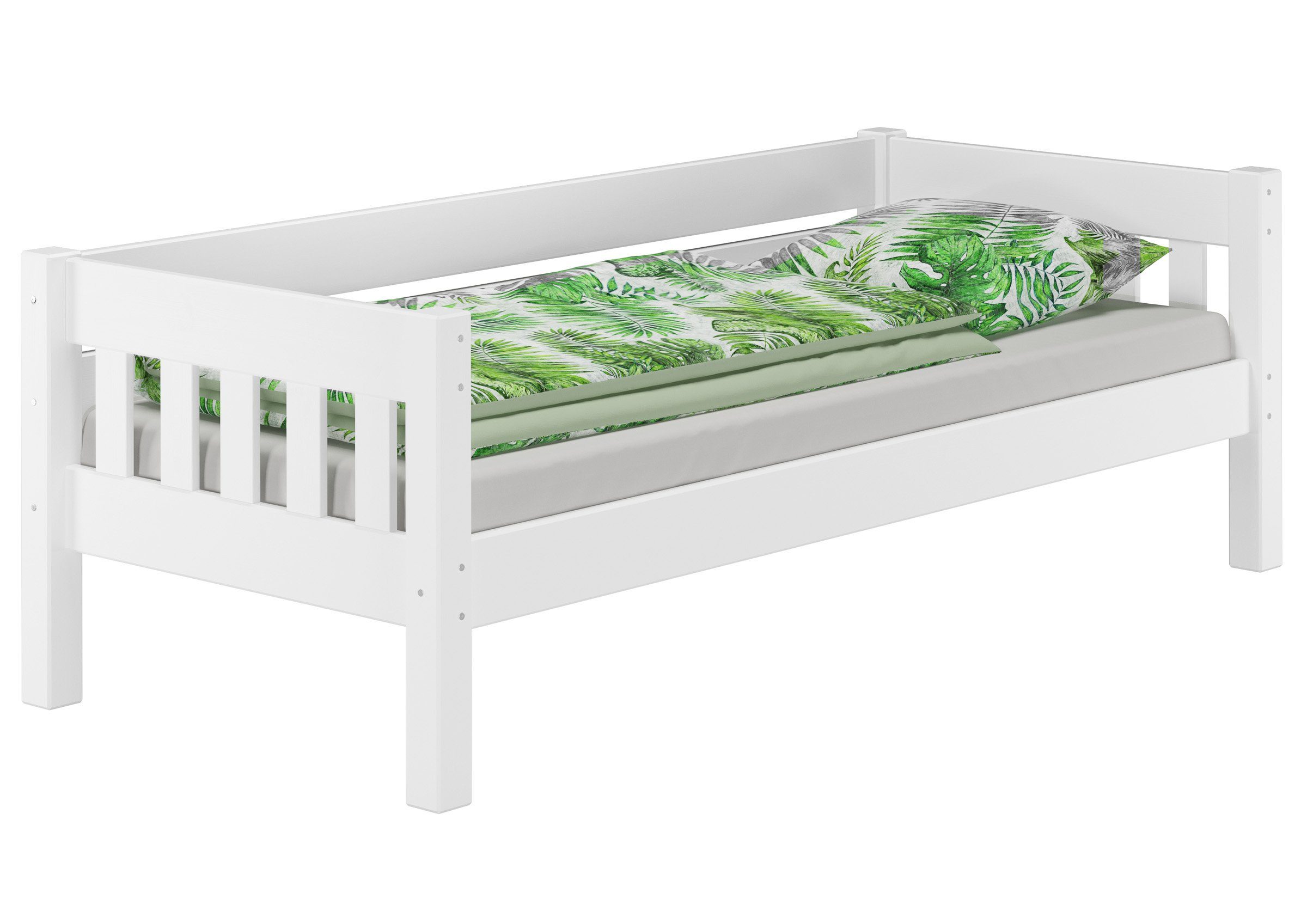 ERST-HOLZ Bett Couchbett Einzelbett Kiefer Weiß günstig online kaufen