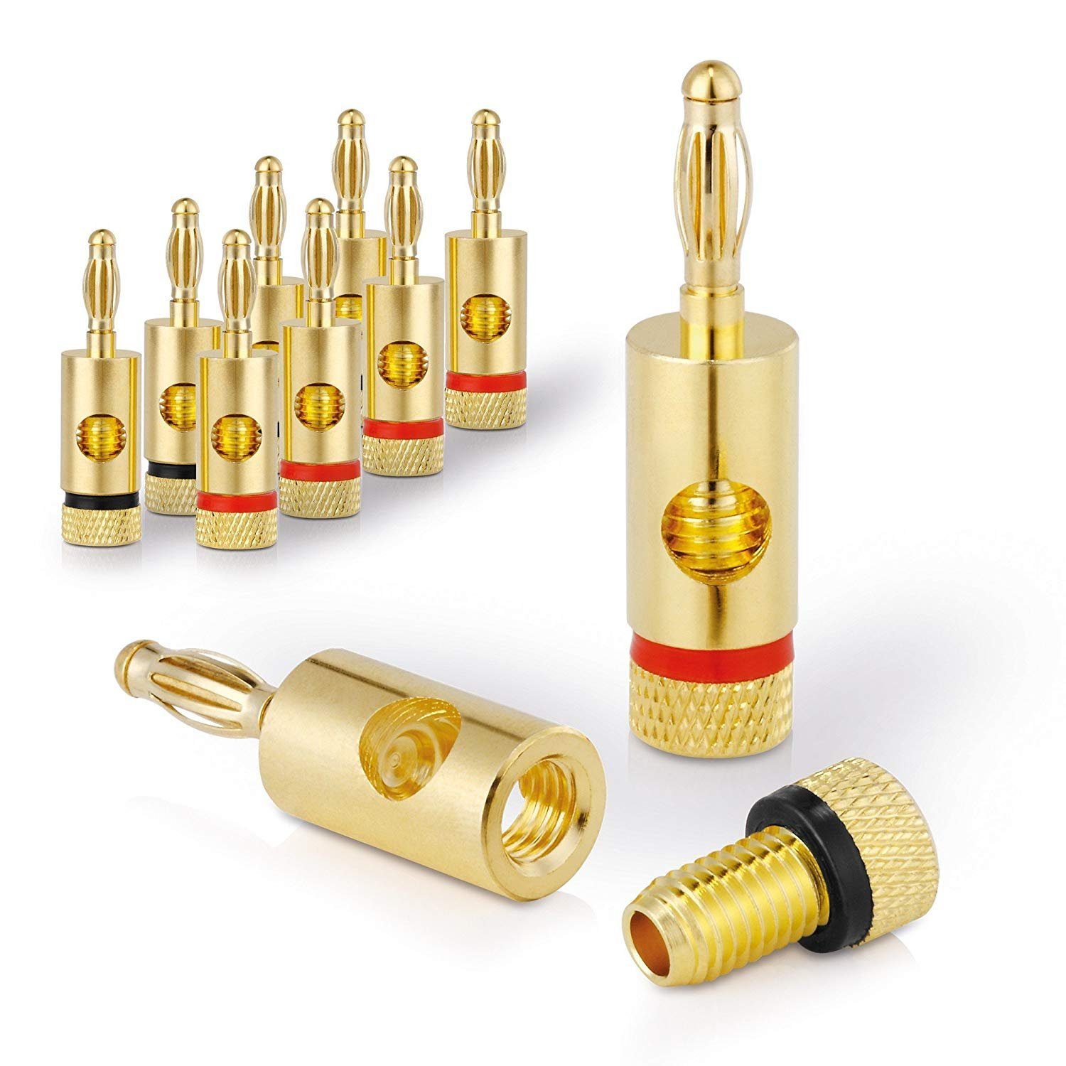 sonero Sonero Bananenstecker Premium (8er-Set) für alle Lautsprecherkabel Audio-Kabel