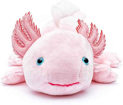 Uni-Toys Kuscheltier »Axolotl - verschiedene Farben - 32 cm (Länge) - Plüsch, Plüschtier«, zu 100 % recyceltes Füllmaterial
