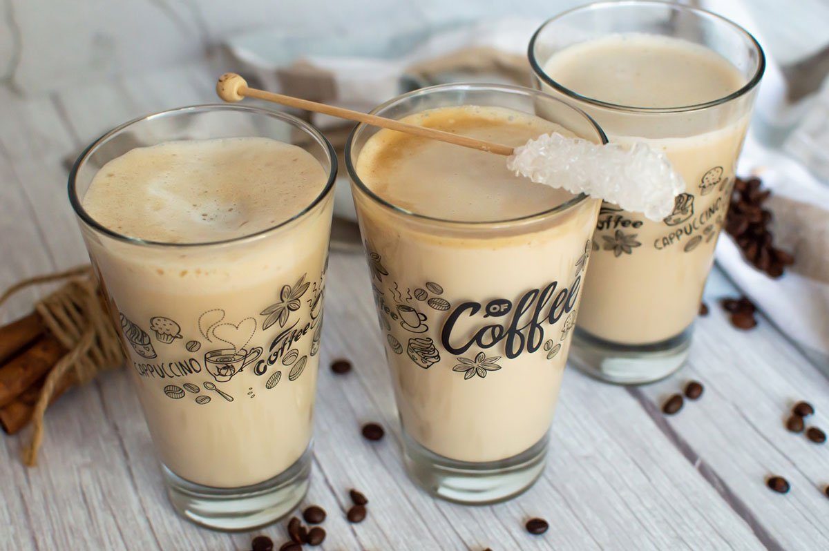 Sendez Latte-Macchiato-Glas 6 Latte Macchiato Gläser 310ml Kaffeegläser Teegläser, Aufdruck-Schwarz