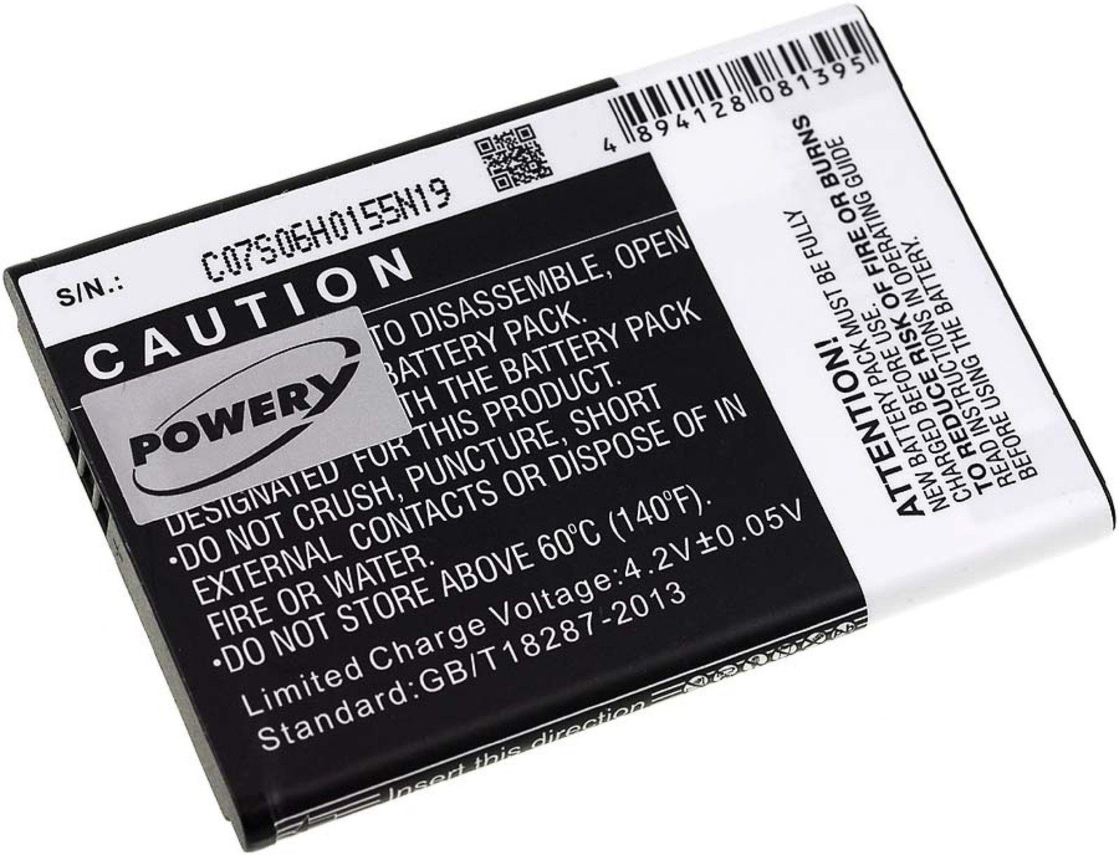 Powery Akku für Panasonic Typ KX-PRA10 Akku 1750 mAh (3.7 V)