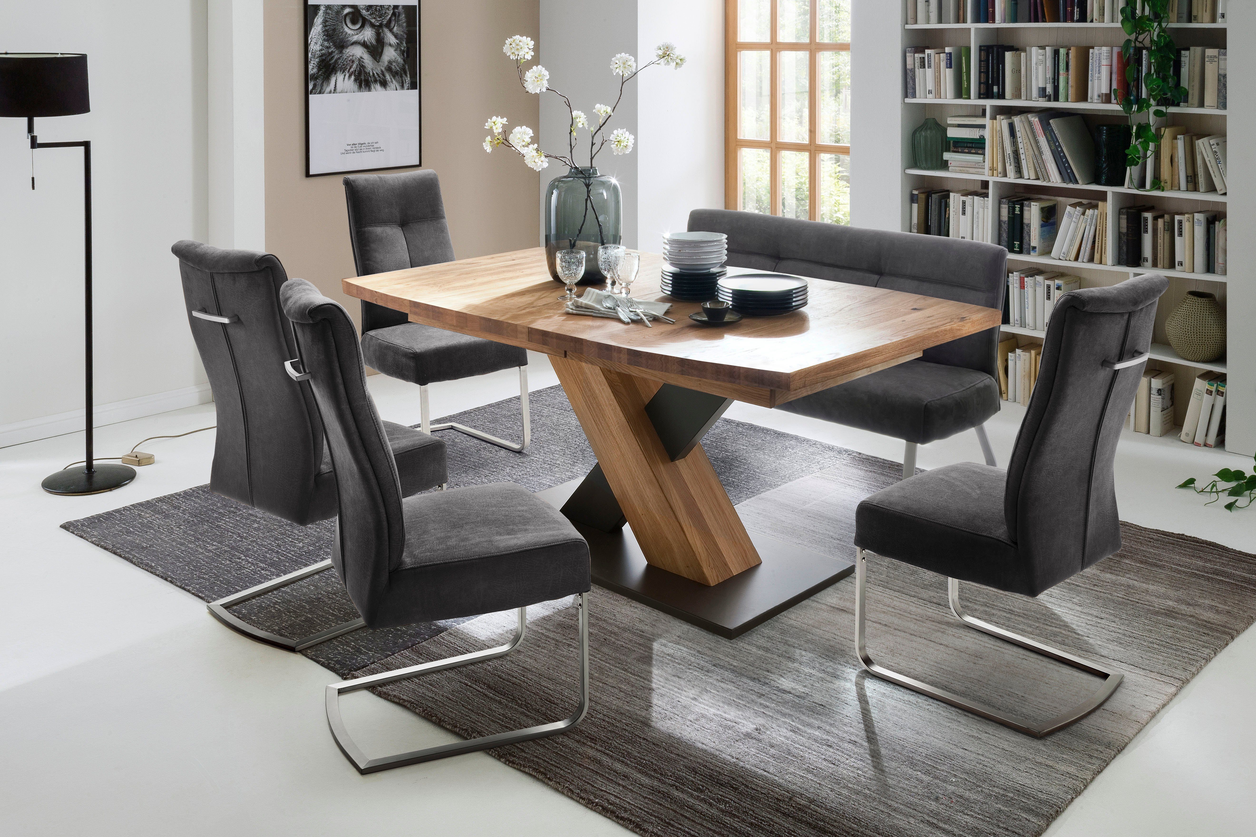 MCA furniture Polsterbank Talena, mit einem Edelstahl Gestell, in zwei Farbvarianten und zwei Breite