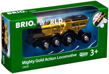 BRIO® Spielzeug-Zug Goldene Batterielok, m. Licht und Sound; FSC® - schützt Wald - weltweit