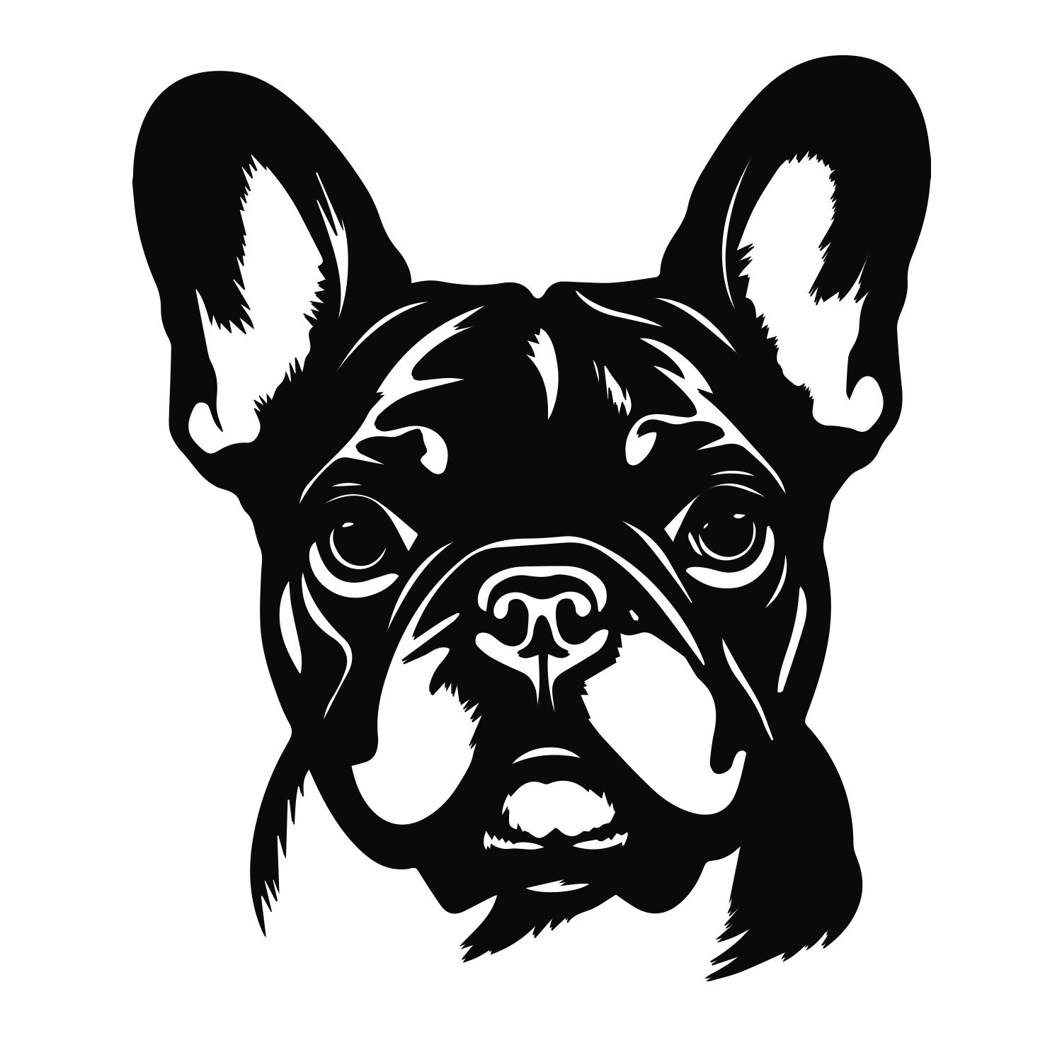 Namofactur Wandtattoo Französische Bulldogge Wandtattoo