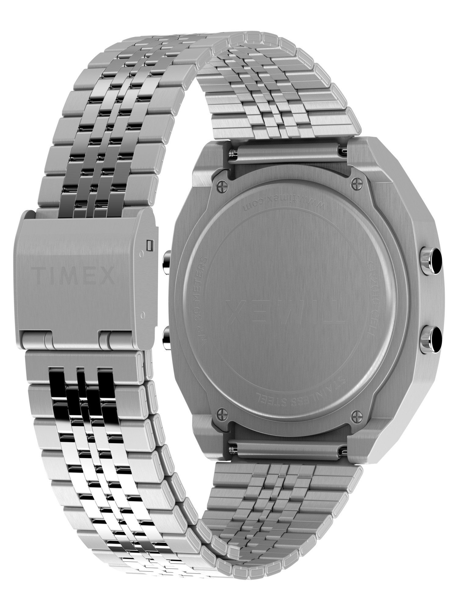 Timex Quarzuhr Timex T80 Steel, (1-tlg), Digitaluhr
