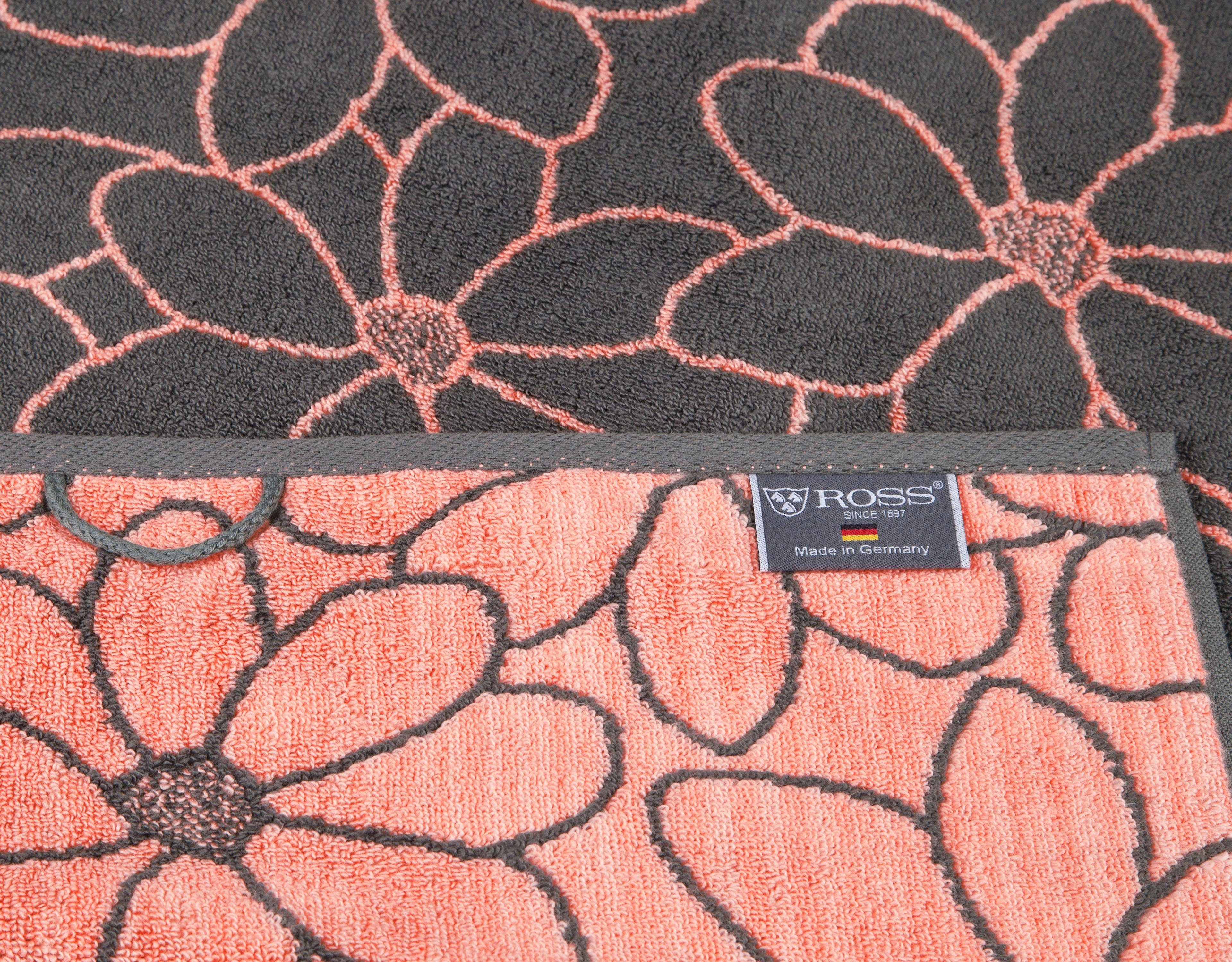 ROSS Handtücher Blütenfond, Frottier (2-St), aus feinster Mako-Baumwolle