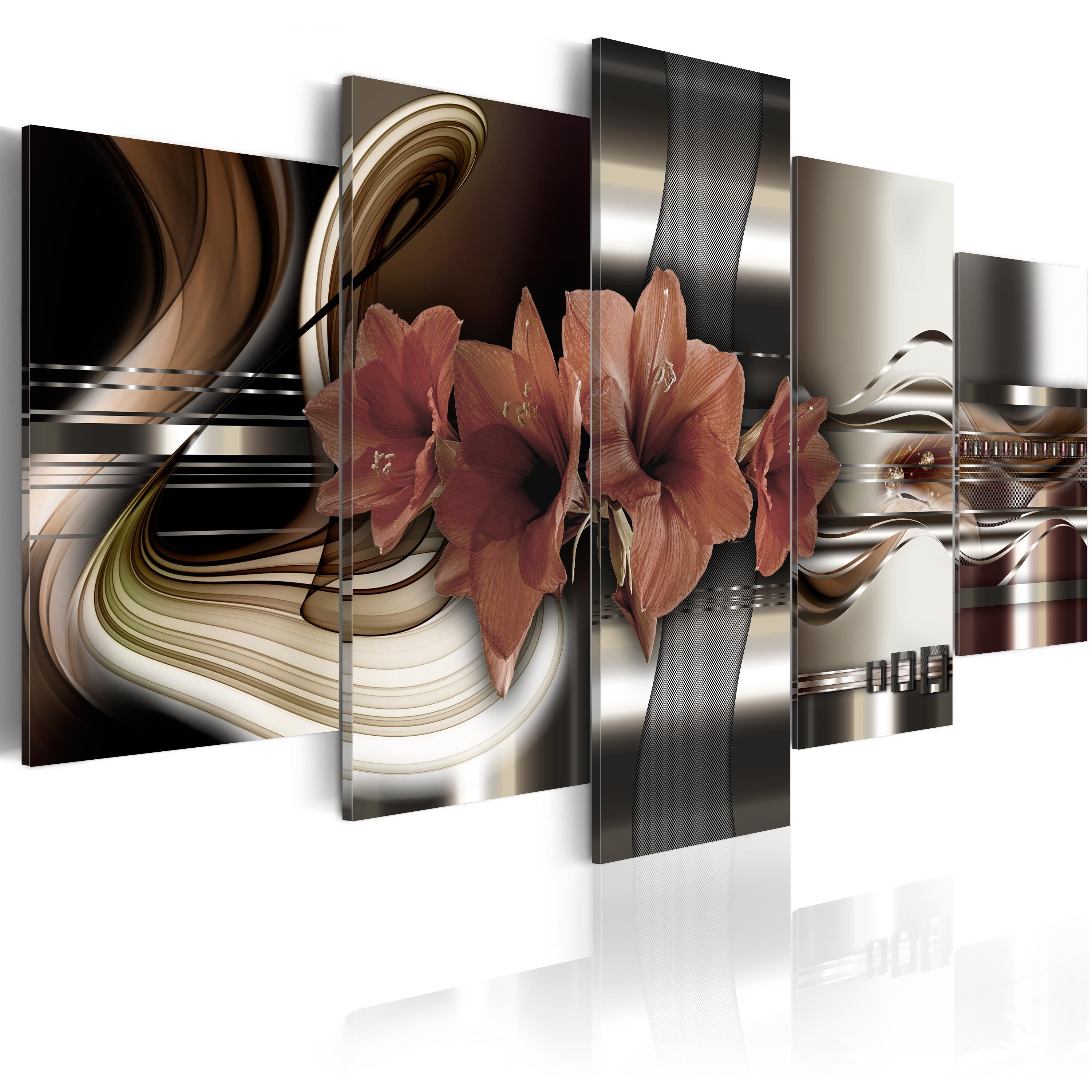 Artgeist Wandbild Amaryllis - abstrakte Komposition
