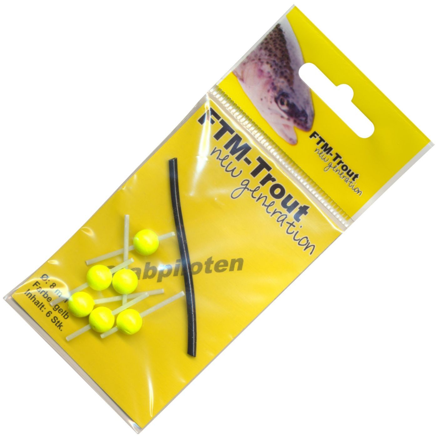 Forellenpose FTM Stabpiloten 8mm - 6 Pilotposen