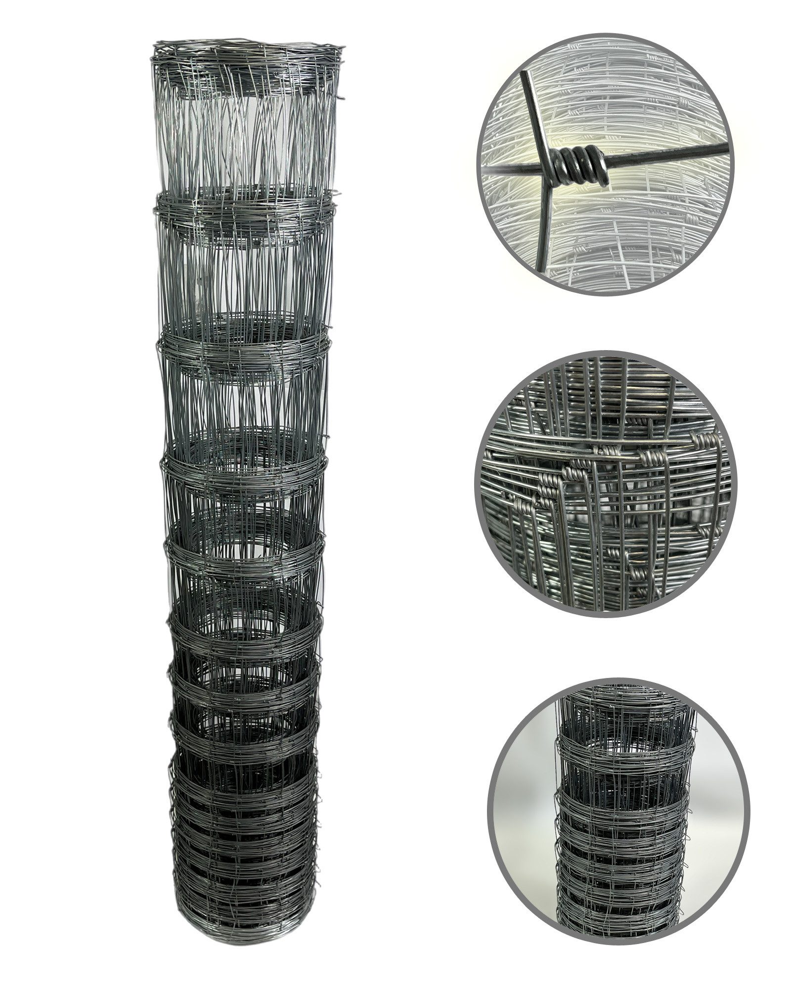 VaGo-Tools Wildzaun Wildzaun Drahtzaun Weidezaun 150/15/30 Zaun 50m