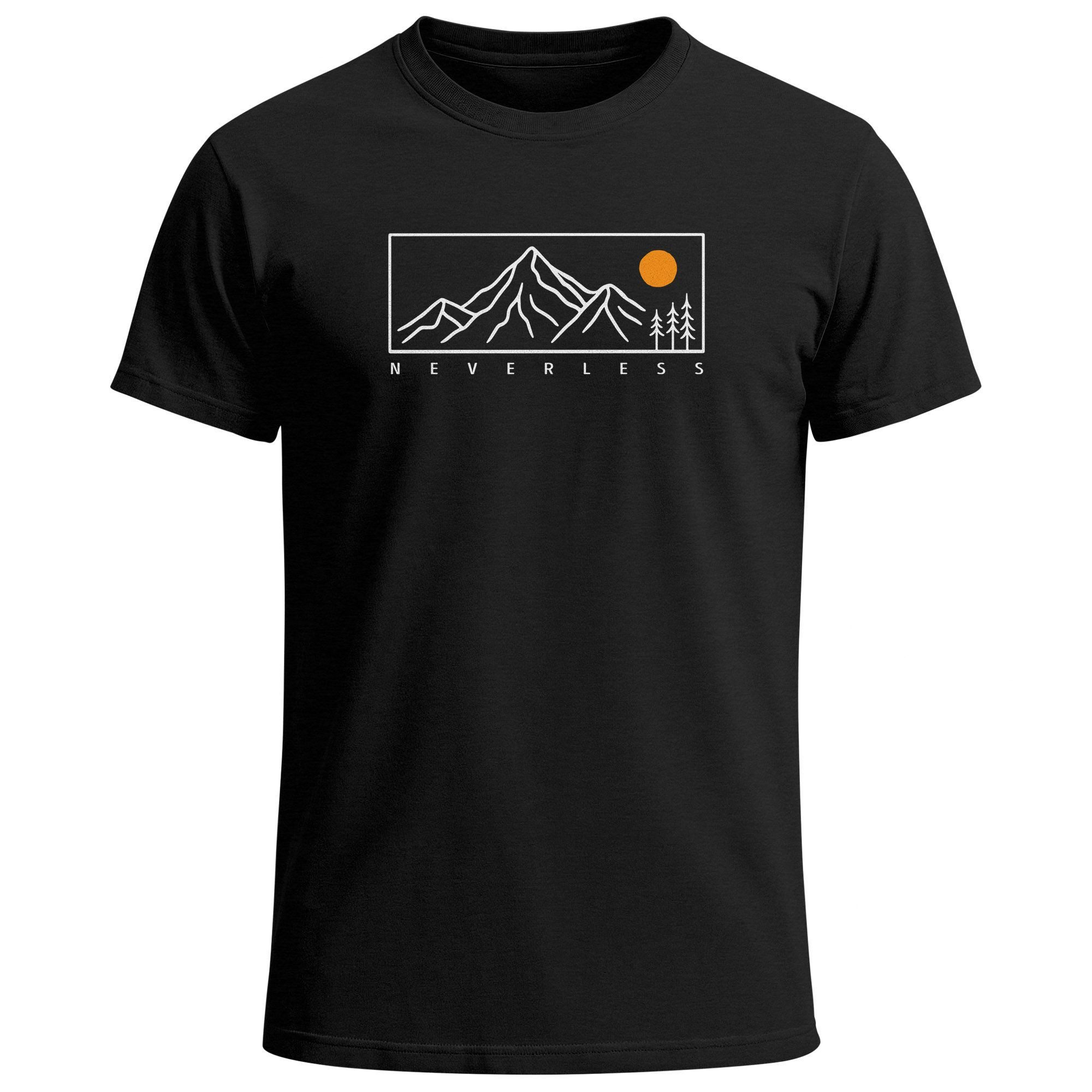 Neverless Print-Shirt Herren T-Shirt Bergmotiv Landschaftsgrafik Outdoor Il günstig online kaufen