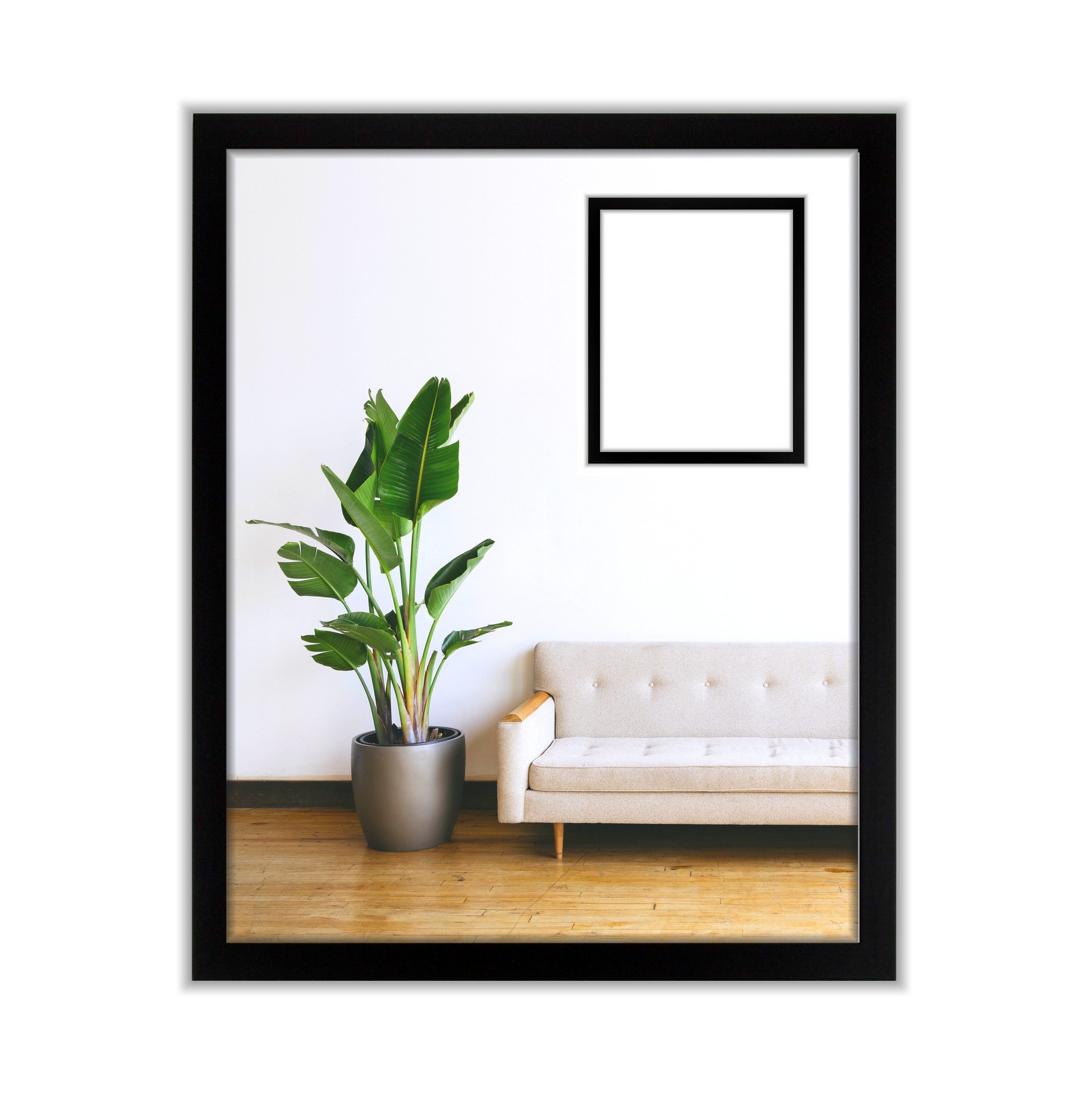 myposterframe Einzelrahmen Bilderrahmen Juliet, (1 Stück), 50x75 cm, Schwarz, Echtholz. € 57,74