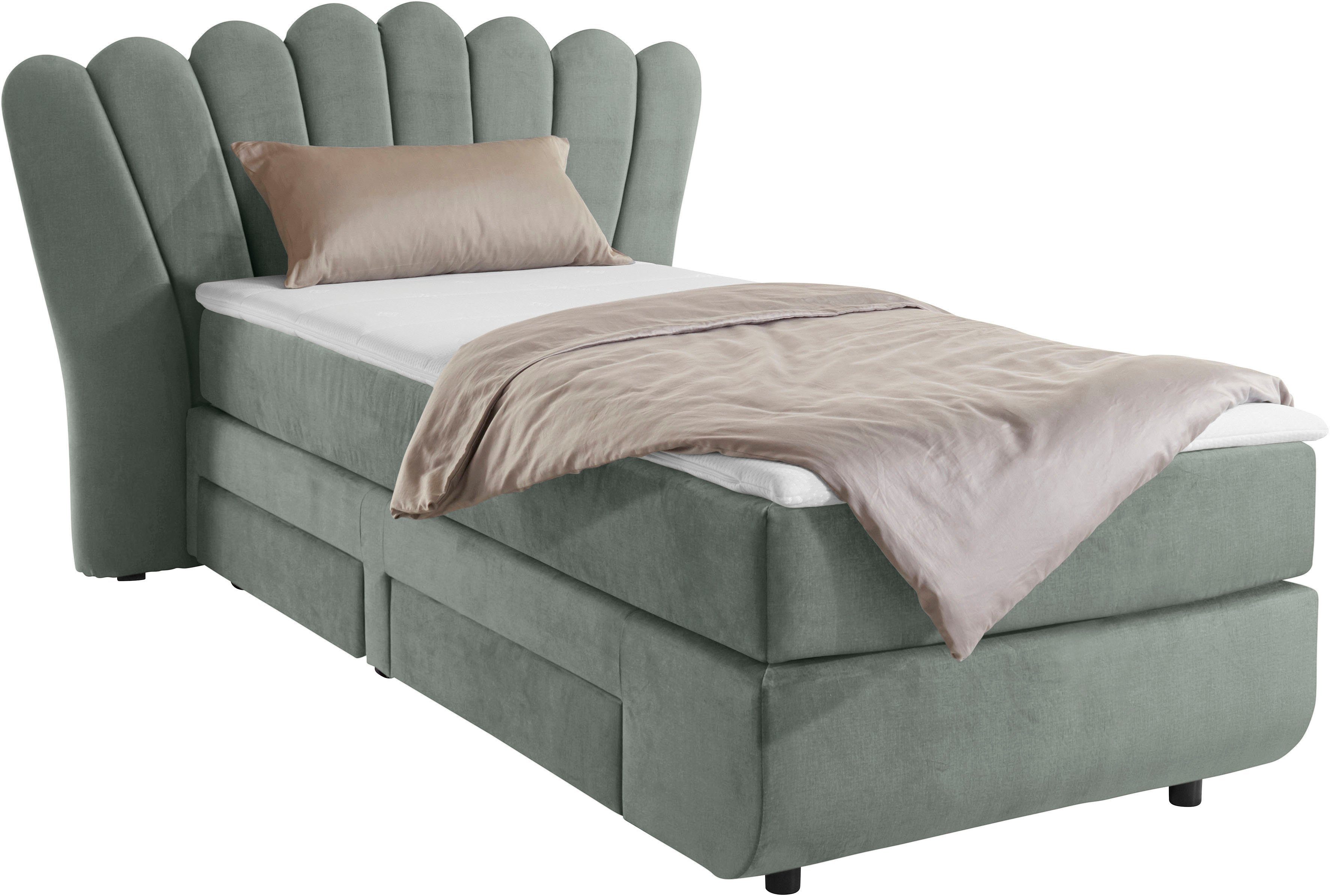 inkl. Boxbett 90 Leonique Breite Topper cm, Fleurir,