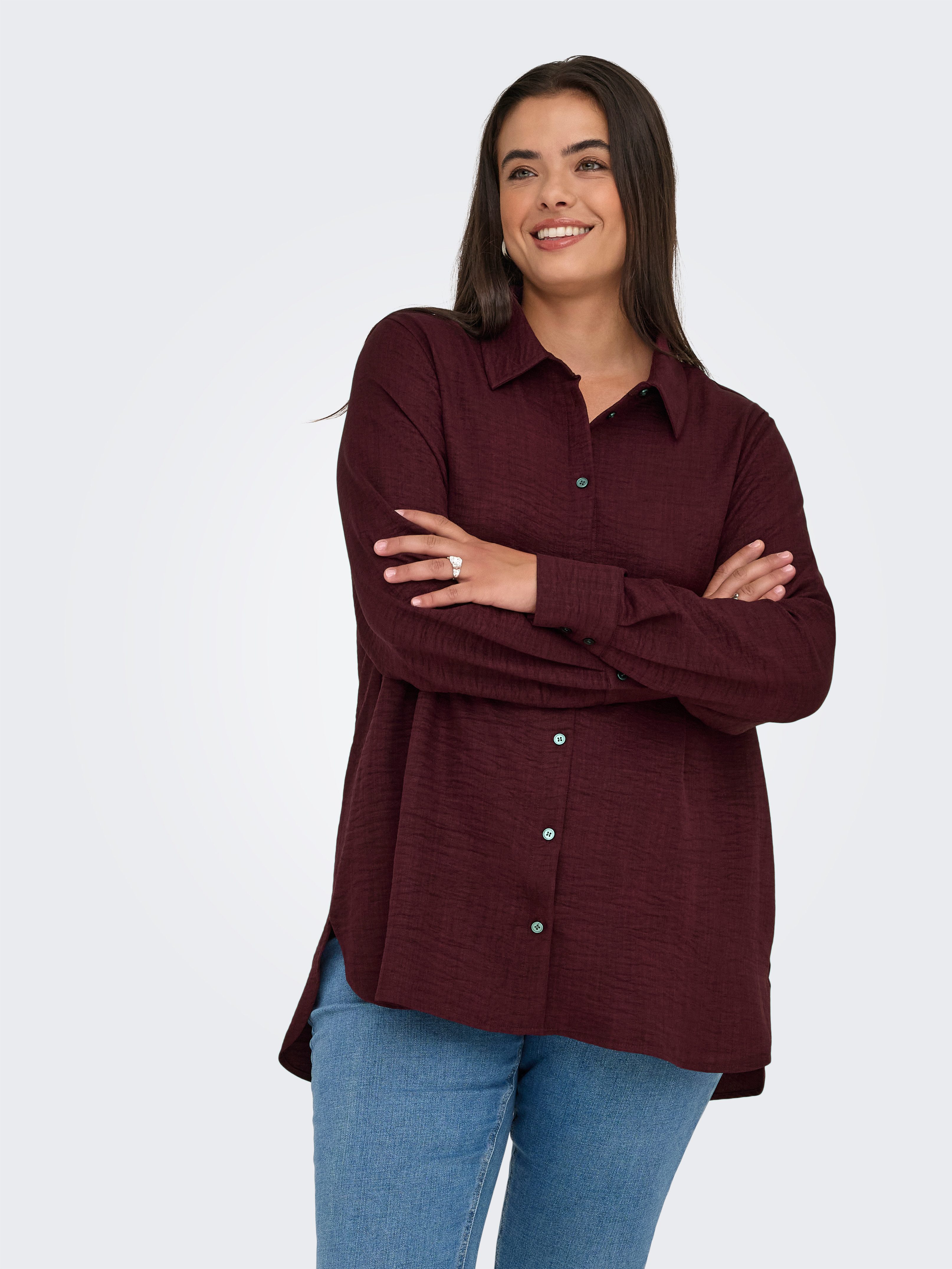 ONLY CARMAKOMA Hemdbluse CARBAY LS SHIRT günstig online kaufen