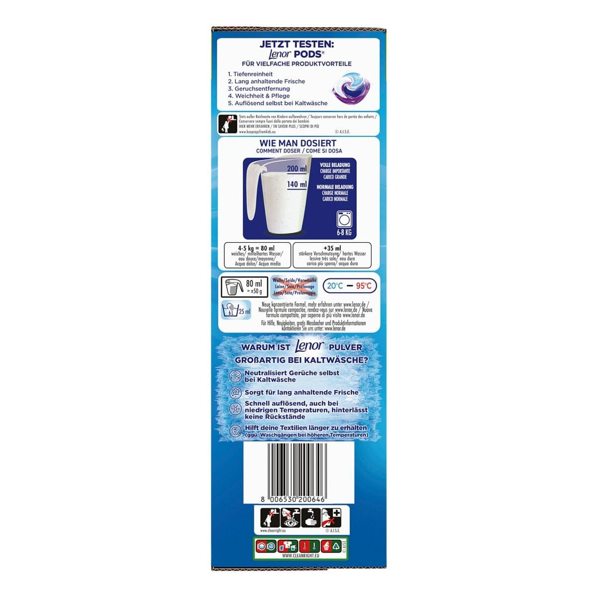 LENOR Aprilfrisch Vollwaschmittel (45 WL / 2,25 kg)