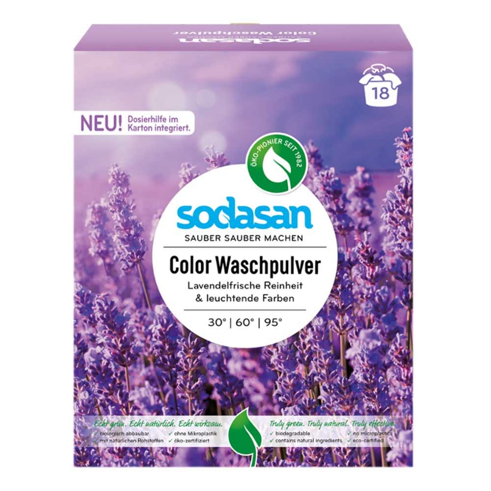 Sodasan Color Waschpulver - Lavendel 1,01kg Colorwaschmittel