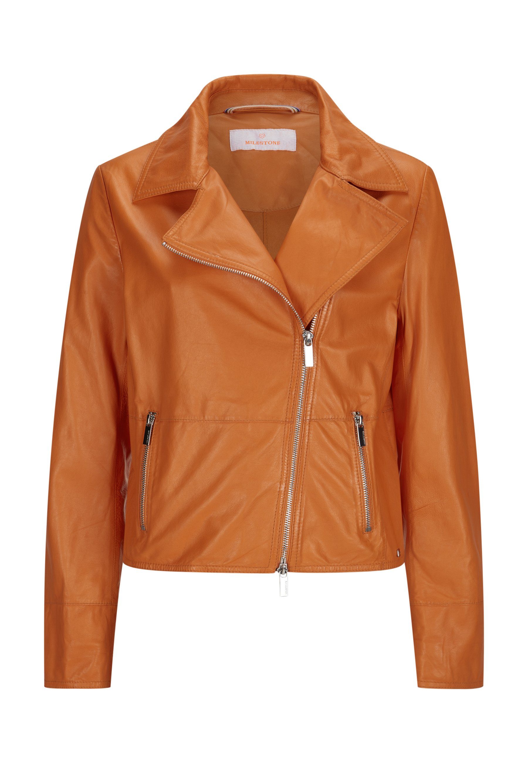 Bikerjacke MSAba Damen Lederjacke Jacke Leder klassisch