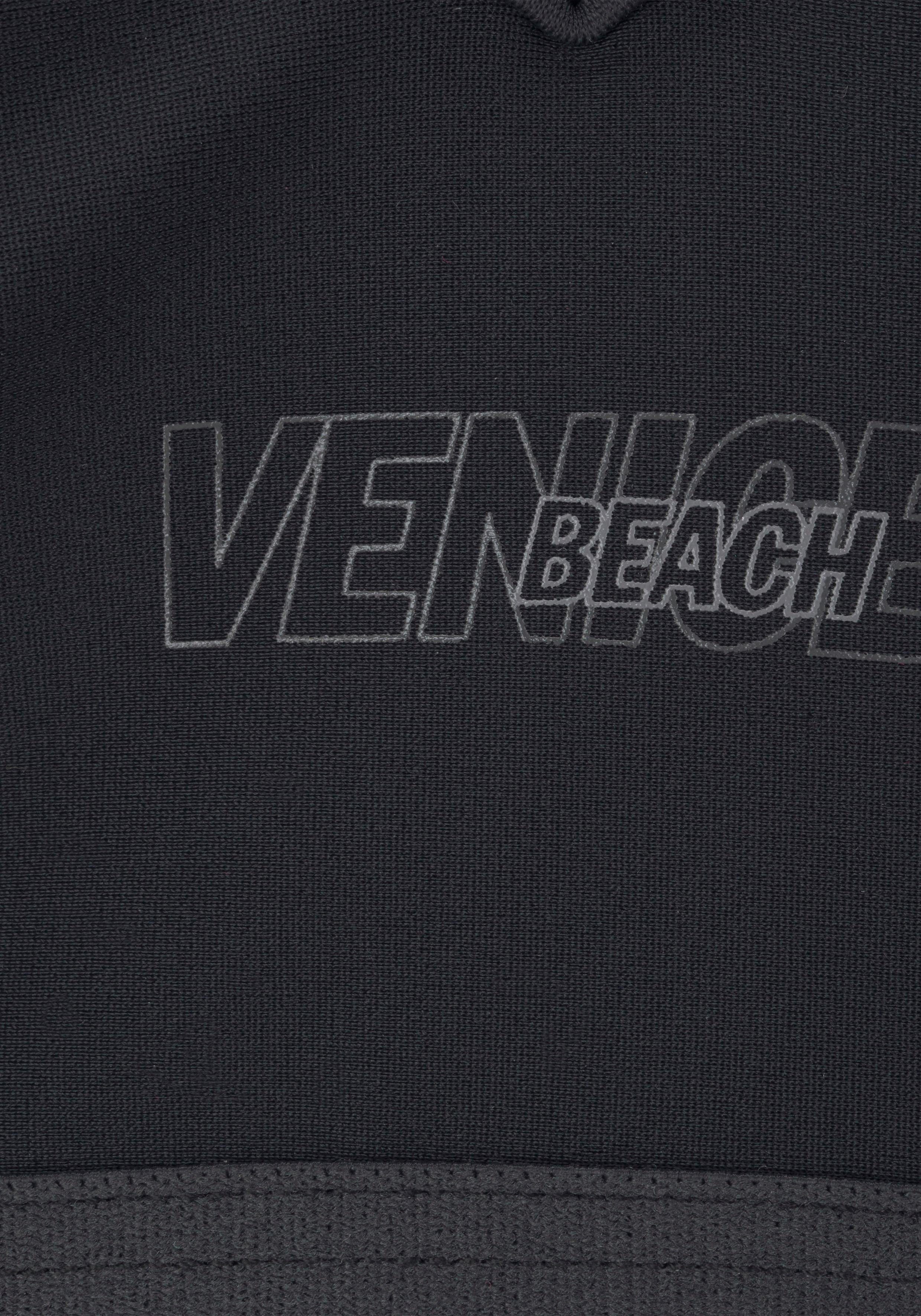 Venice Beach Bustier-Bikini mit abgetönten Details schwarz-grau