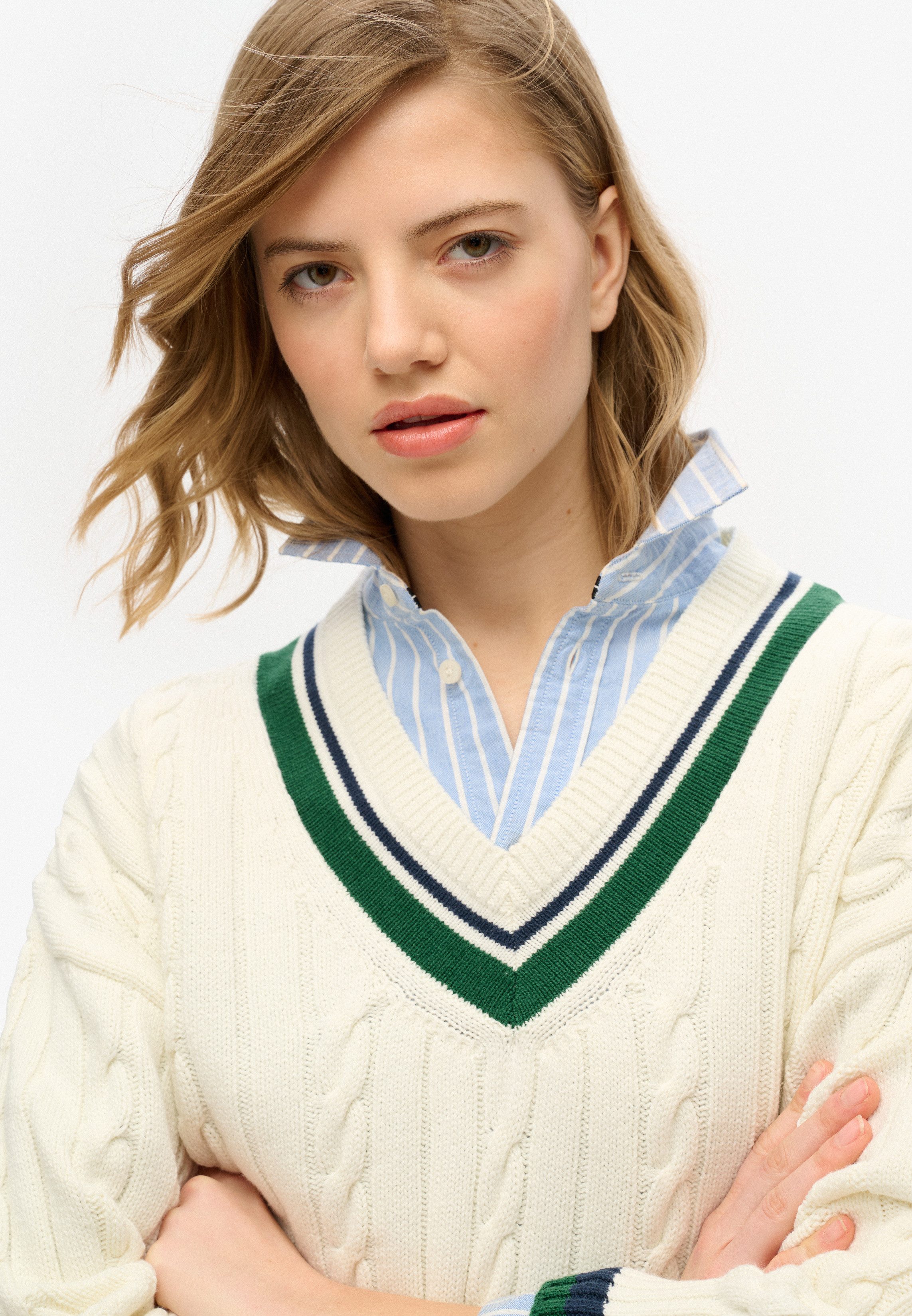 Superdry V-Ausschnitt-Pullover günstig online kaufen