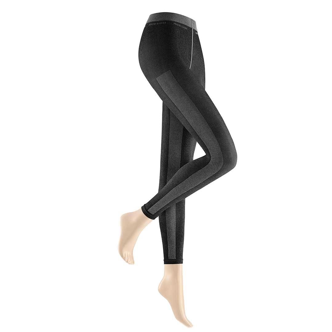 Hudson Leggings in Rippoptik TENDER PURENESS (1-tlg) semi-transparent & matt Schwarz