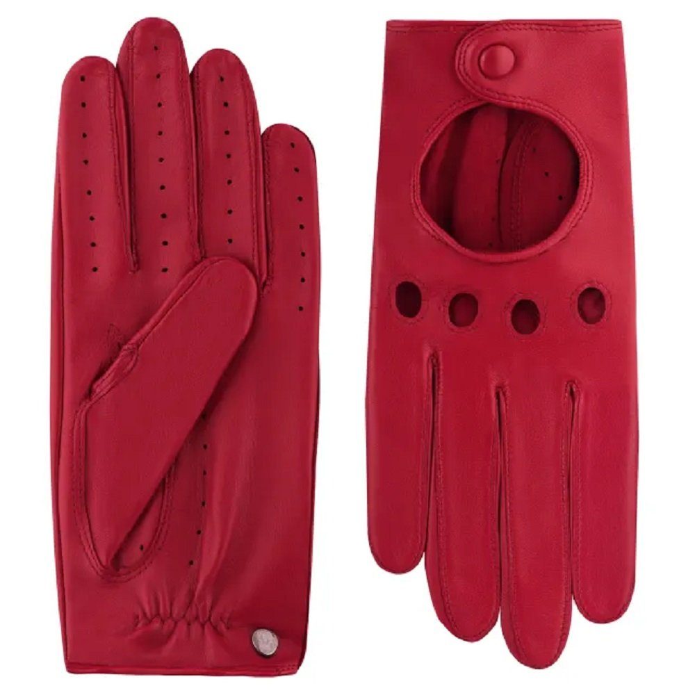 Roeckl Lederhandschuhe Roeckl Rom Autofahrer Lederhandschuhe Rot