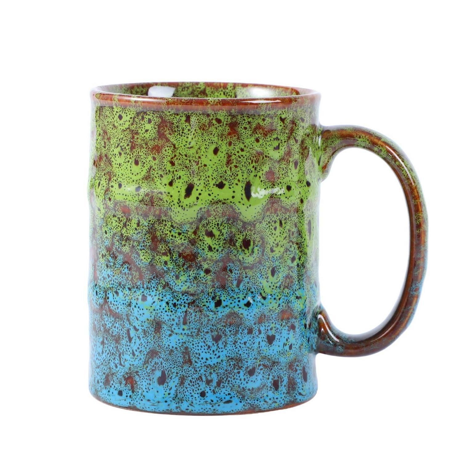 LuxusKollektion Tasse Große Kaffeetasse Keramik 450ml Reaktivglasur, Keramik