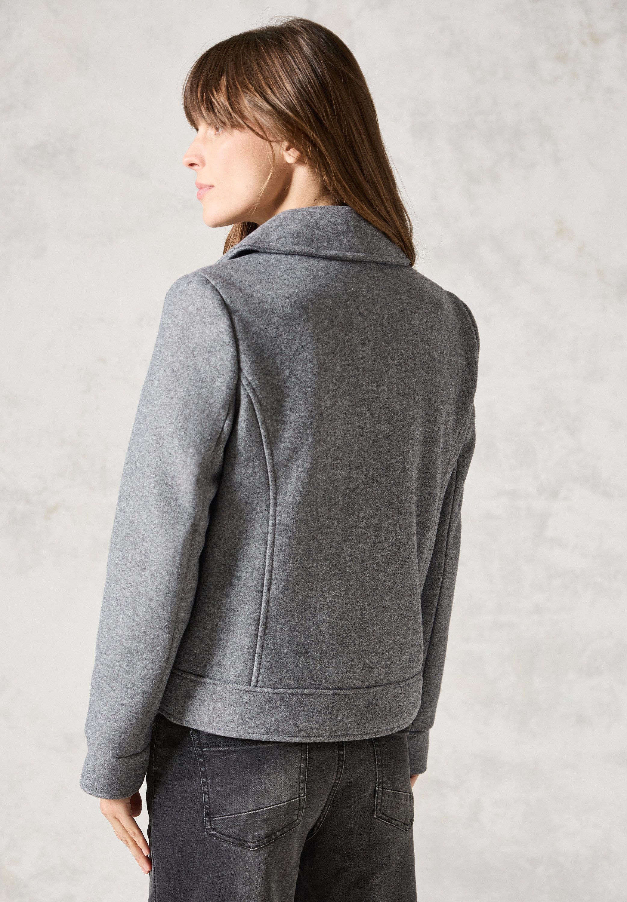 CECIL Bikerjacke in Woll-Optik günstig online kaufen