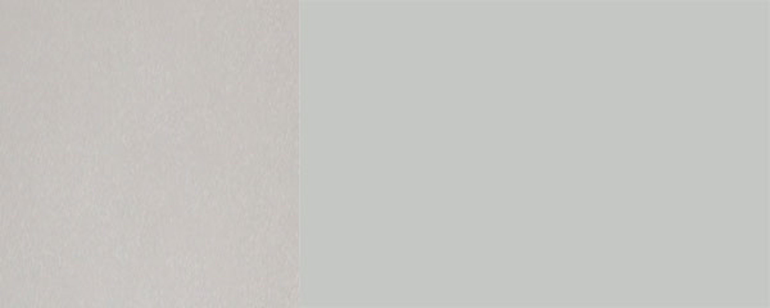 Front- grifflos Napoli Schublade, (Vollauszug) 60cm 7035 lackiert, & Soft-Close-Funktion, RAL Hochglanz wählbar (Napoli, Schublade Comfort Feldmann-Wohnen Korpusfarbe lichtgrau Spülenunterschrank Hochglanz Box) REJS 1