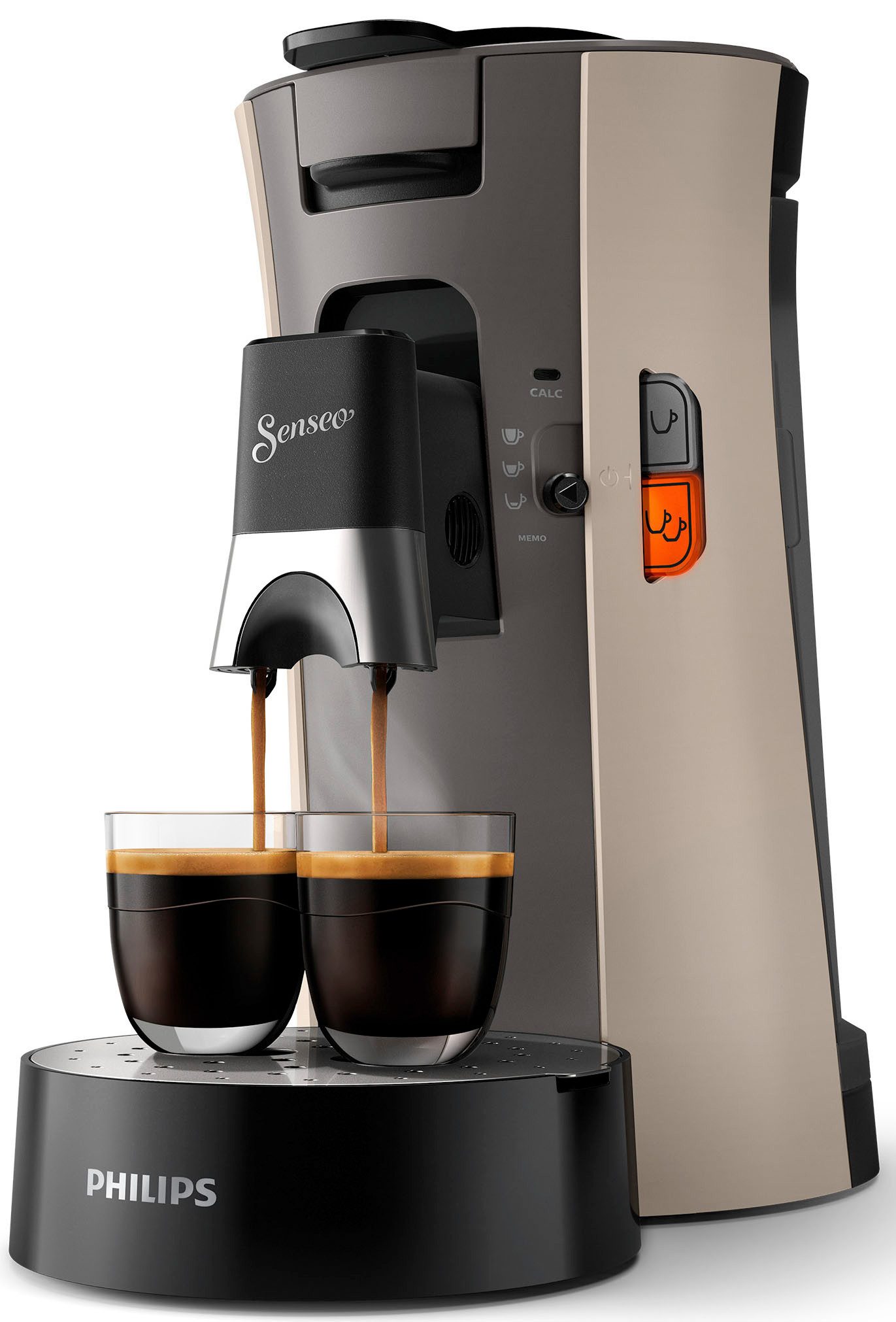 Philips Senseo Kaffeepadmaschine Select CSA240/30, mit drei Kaffee-Einstellungen, Memo-Funktion