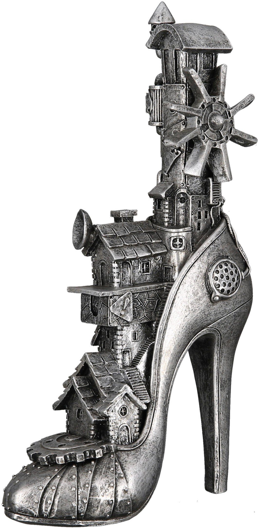 Deko-Skulptur Steampunk High Heel by Gilde Highheel St), (1 Skulptur Deko-Skulptur - Steampunk Wanddekoobjekt Casablanca