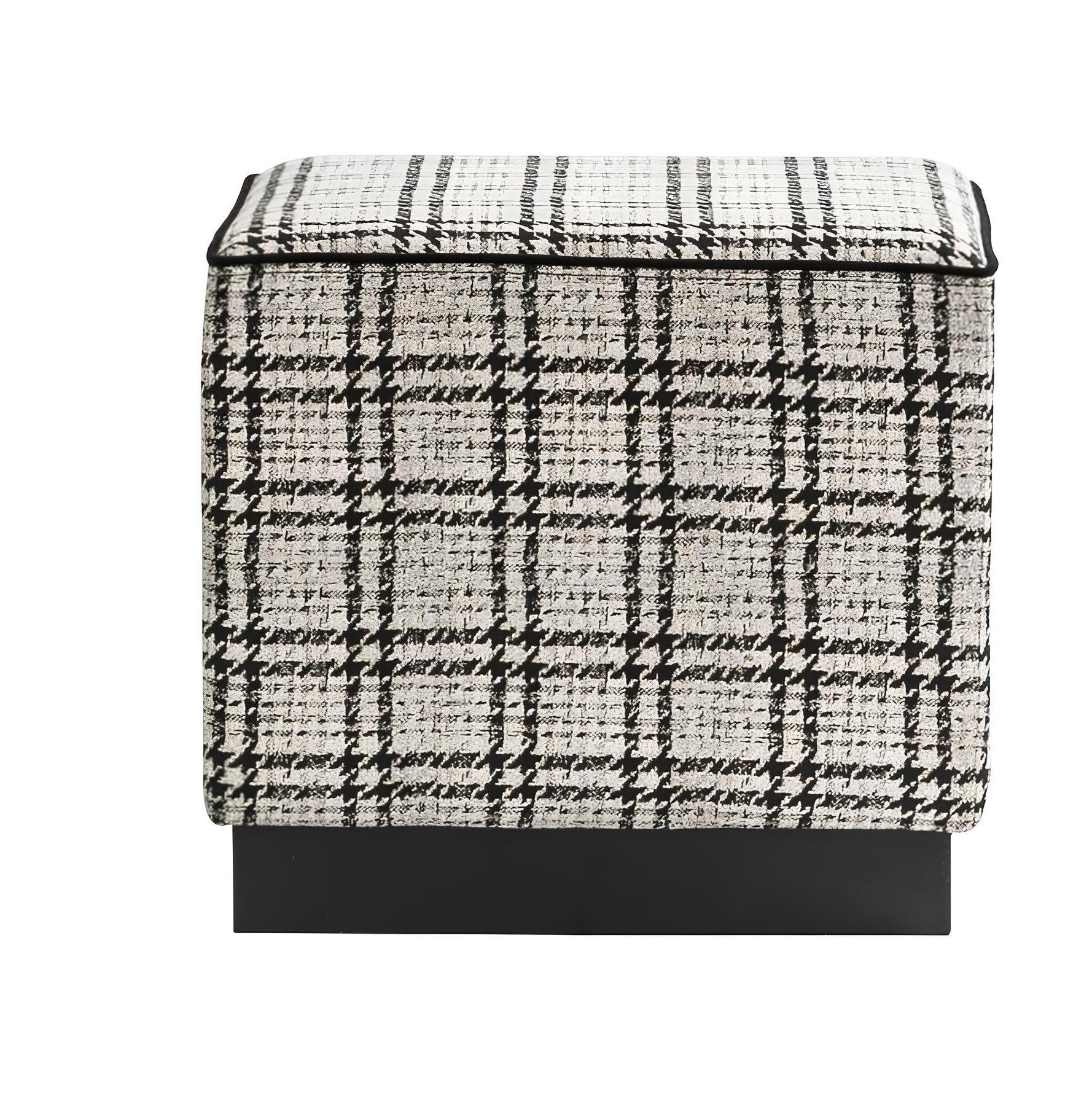 Xlmoebel Hocker Moderner grauer Ottoman Fuß aus luxuriösem Material (Hocker, 1 St., 1x Hocker), Made in Europa