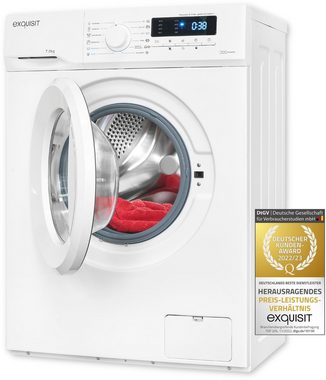exquisit Waschmaschine WA7014-020A, 7 kg, 1400 U/min, Platz für 7,0 kg Wäsche