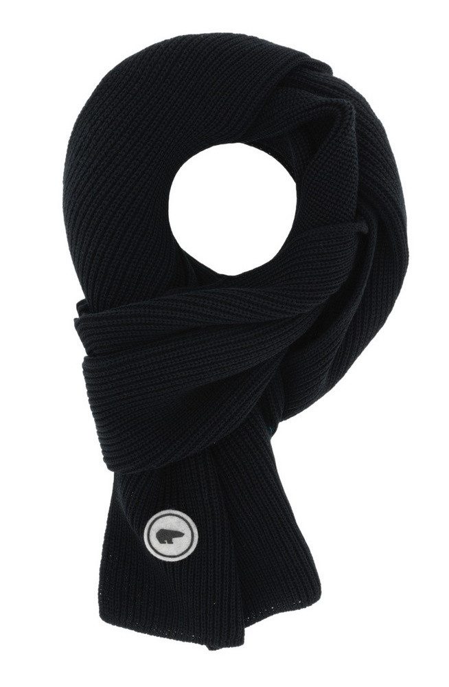 Eisbär Schal Laren 2.0 Scarf (100% Schurwolle) schwarz 163cm x 24cm - 1 Stück