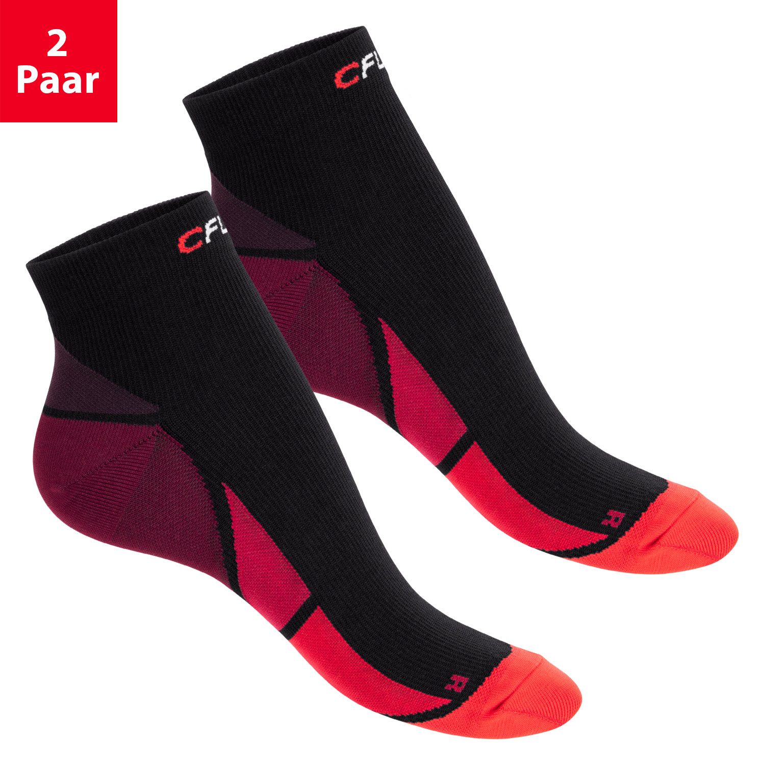 CFLEX Kompressionsstrümpfe Sportsocken für Herren & Damen mit Kompression 2er & 4er