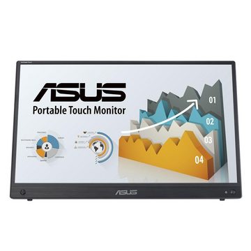 Asus ZenScreen Touch MB16AHT Portabler Monitor (39,60 cm/15,6 ", 1920 x 1080 px, Full HD, 5 ms Reaktionszeit, 60 Hz, IPS, 10-Punkt-Touch, Mini-HDMI, Stativgewinde, Flicker Free, Low Blue Light)