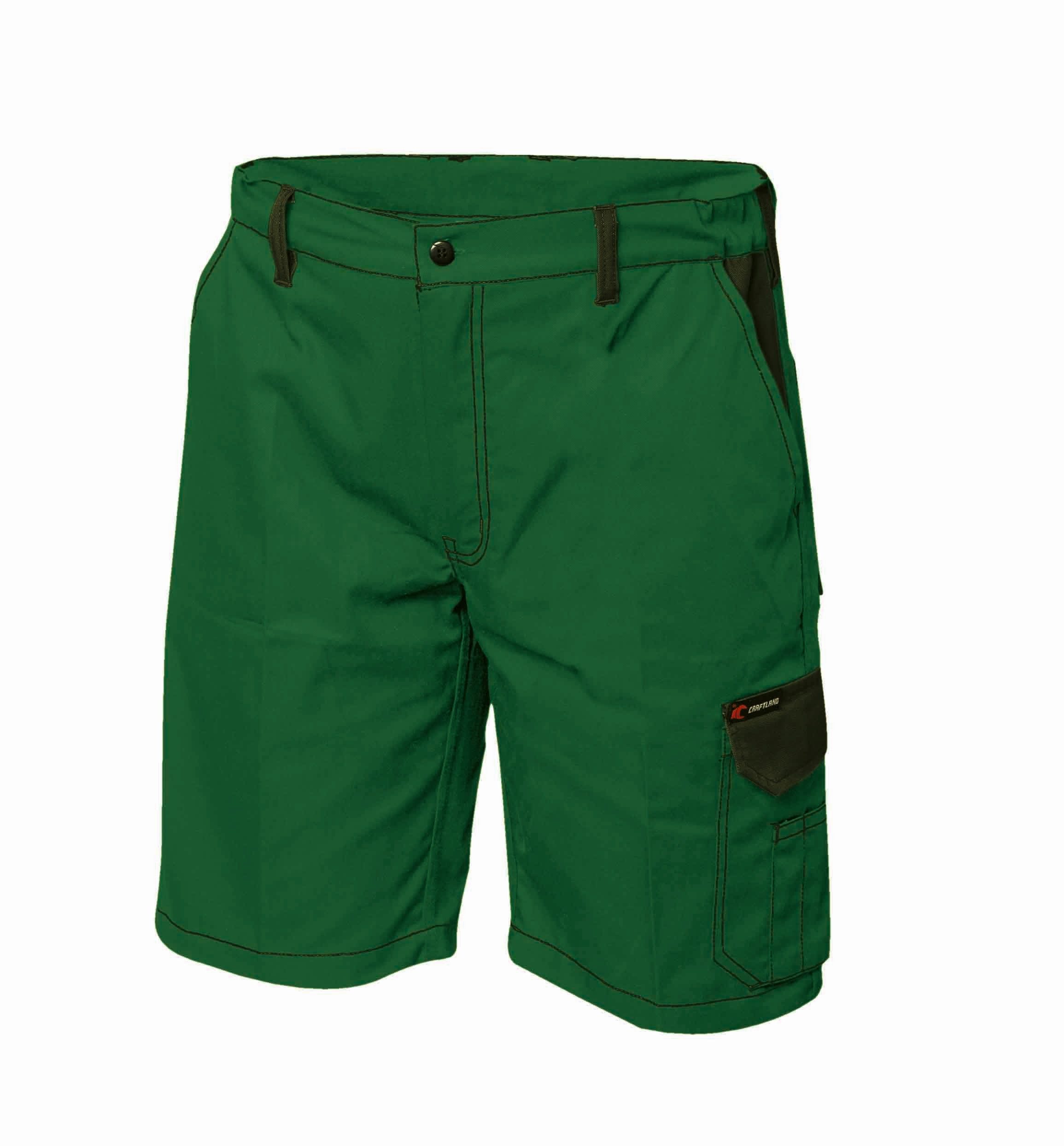 Craftland Arbeitsshorts kurze Herren Twill Arbeitshose leichte Shorts mit UV Schutz robuste, bequeme und leichte Sommer-Shorts mit UV-Schutz