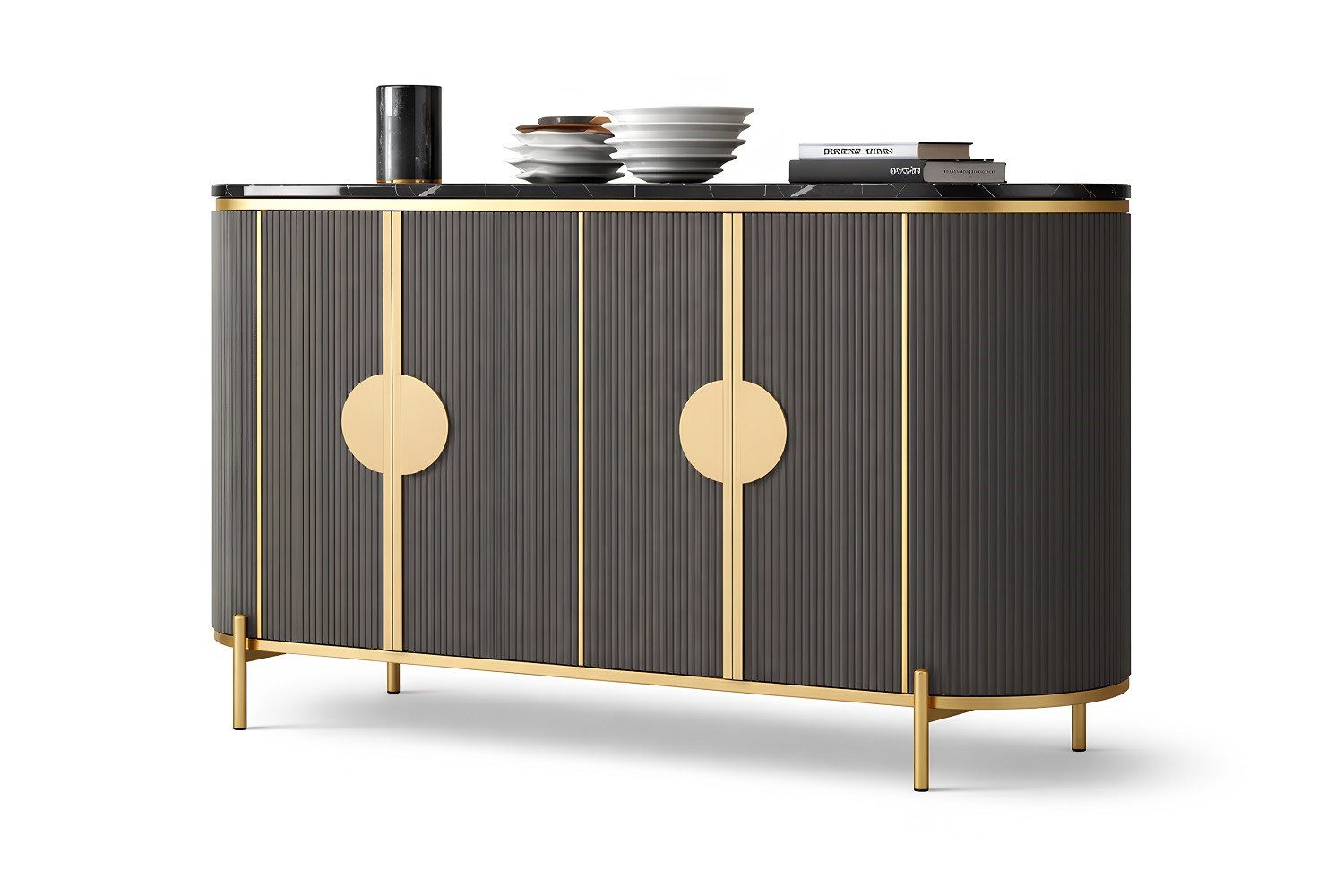 Xlmoebel Sideboard Designer Sideboard – Moderne Luxus Kommode für Wohnzimmer Sofort (1 St), Hergestellt In Europa