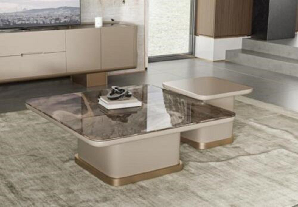 JVmoebel Couchtisch Couchtisch Italienische Möbel Designer Tische  Beistelltisch 2tlg. (1-St., 2x Couchtisch)