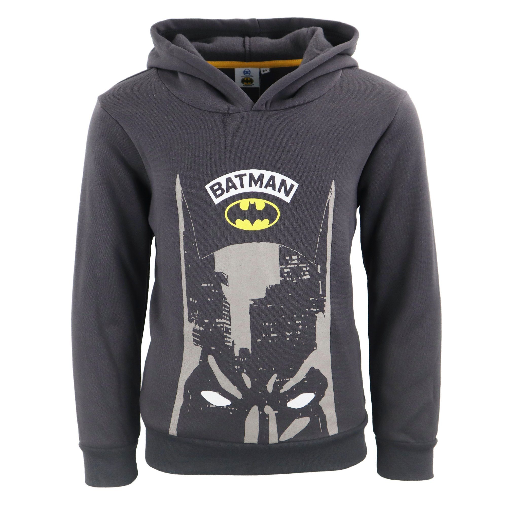 DC Comics Kapuzenpullover Batman Kinder Hoodie Kapuzenpullover Pulli Gr. 104 bis 140