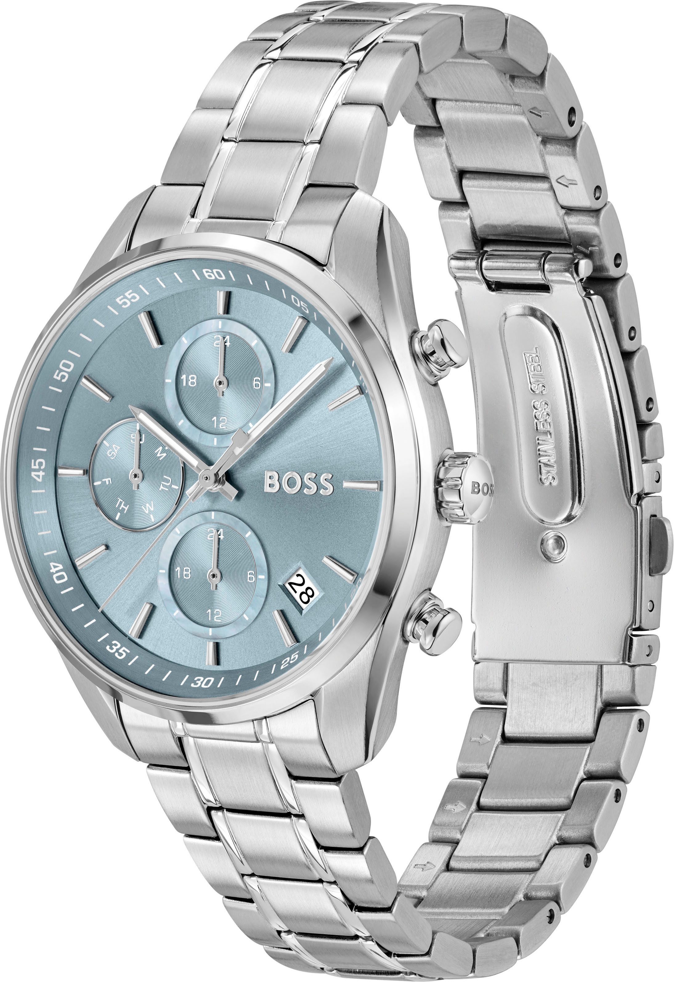 BOSS Multifunktionsuhr GRAND TOUR LADIES 1502767, Quarzuhr, Armbanduhr, Dam günstig online kaufen