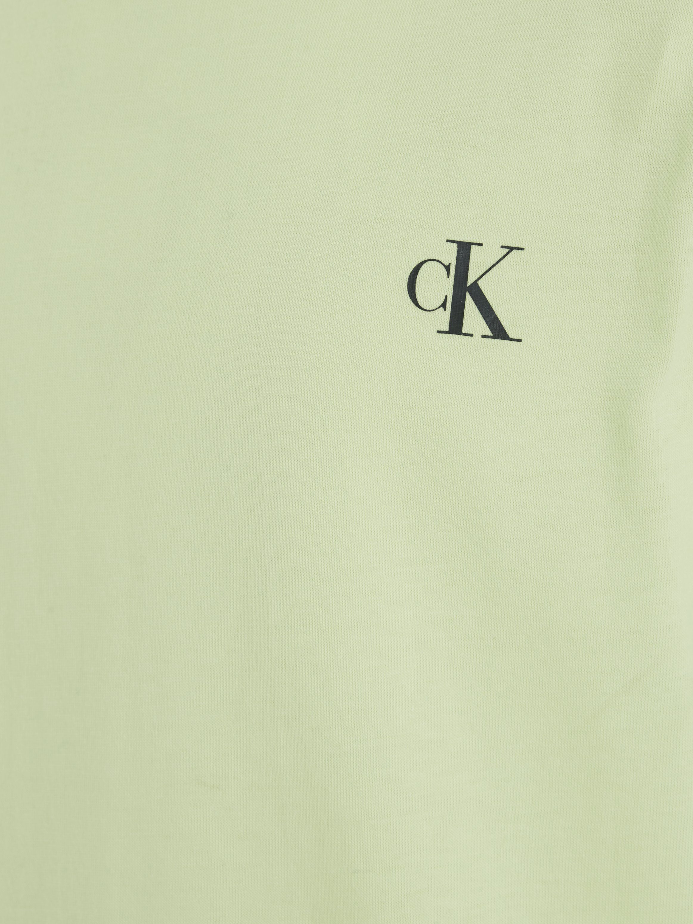 Calvin Klein Jeans T-Shirt Exotic 2-PACK MONOGRAM Logodruck Mint Warm mit / TOP Sand