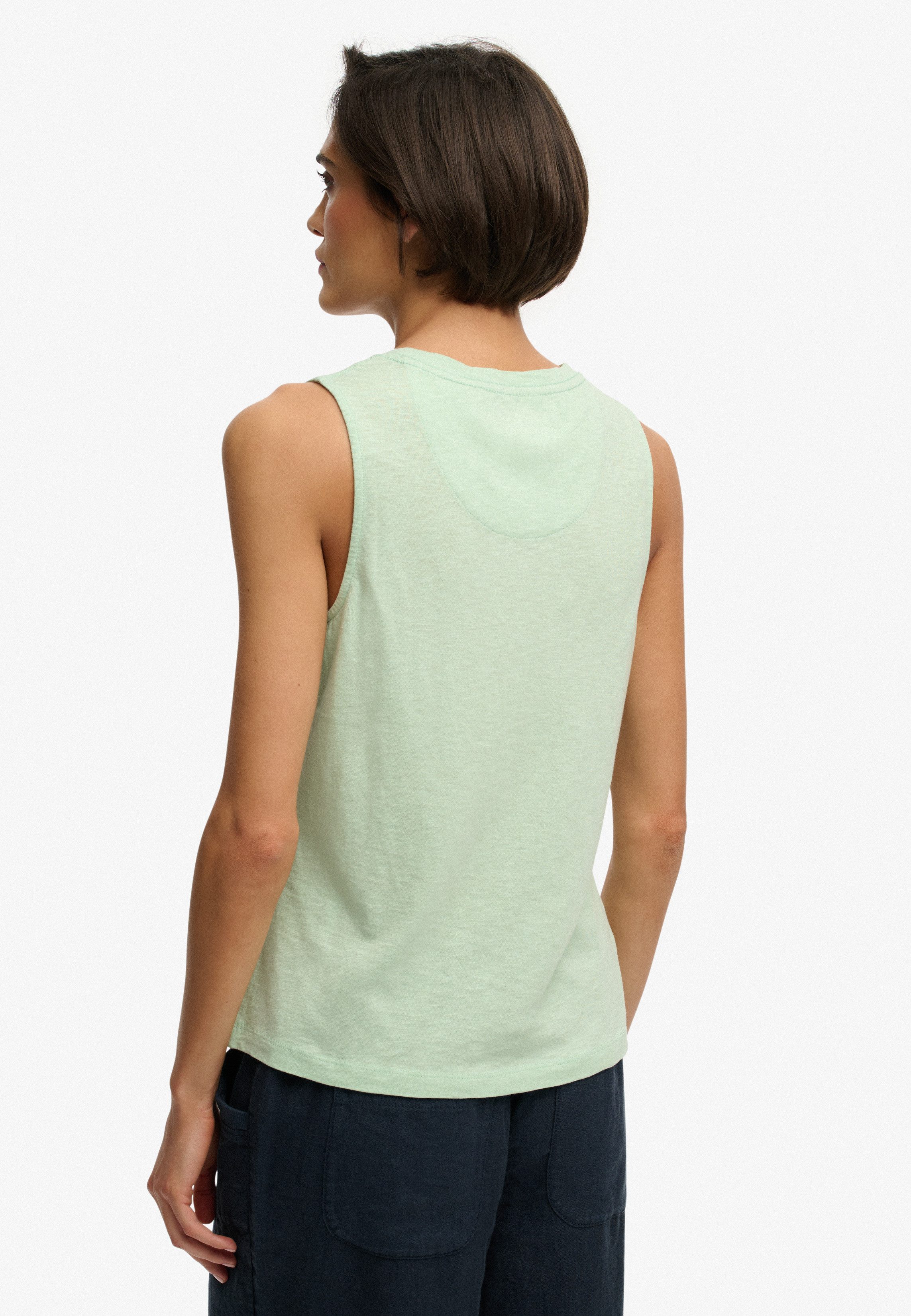 Superdry Tanktop SCOOP NECK TANK Baumwollmischung, regular fit