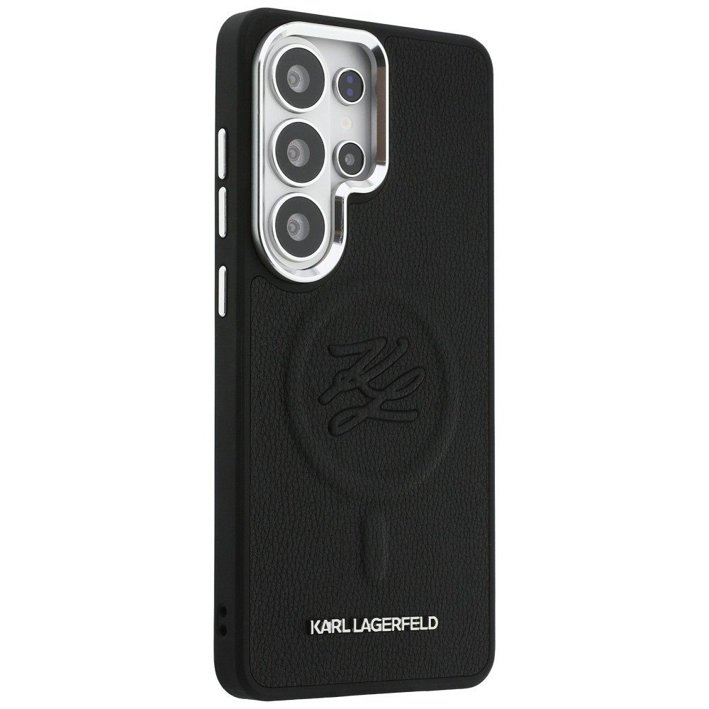 KARL LAGERFELD Handyhülle Galaxy S26 Ultra Kunstleder schwarz Initialien MagSafe Logo 6,9 Zoll, Kantenschutz – Bild 4 von 5