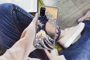 MuchoWow Handyhülle Die große Kluft von Kanagawa - Gemälde von Katsushika Hokusai, Handyhülle Samsung Galaxy A41, Smartphone-Bumper, Print, Handy