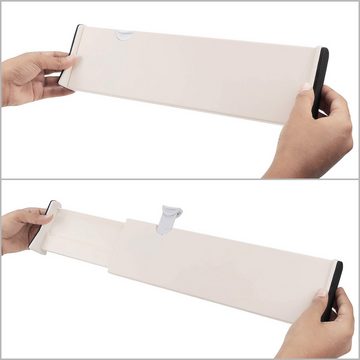 Kurtzy Organizer Verstellbare Kunststoff-Schubladentrenner (2 Stück) - 37,5 x 10 cm, Adjustable Plastic Drawer Dividers (2 pcs) - 37.5 x 10 cm