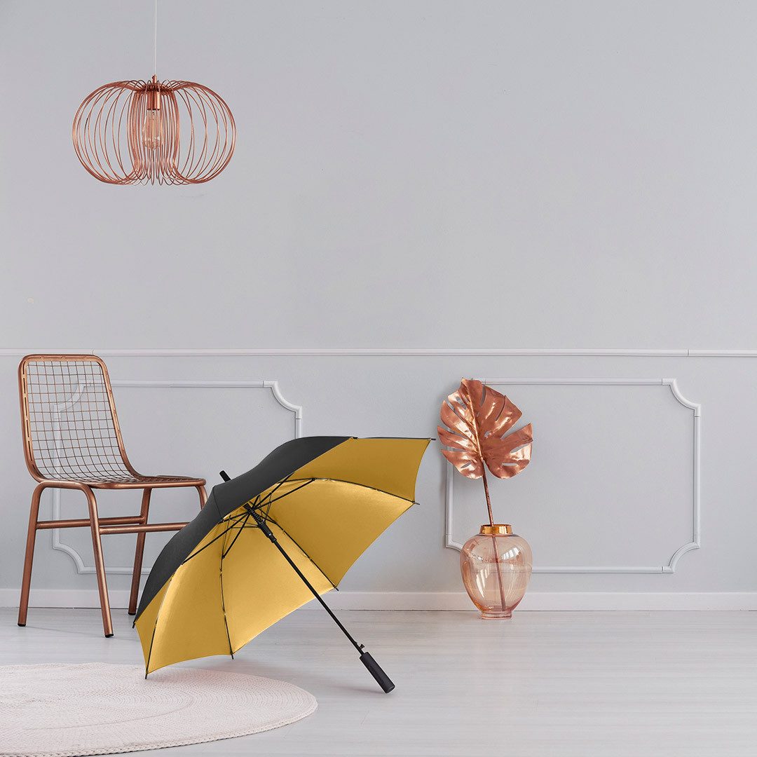 FARE Stockregenschirm Doubleface, Auf-Automatik, Windproof-System, Fiberglasschienen, Soft-Touch-Griff