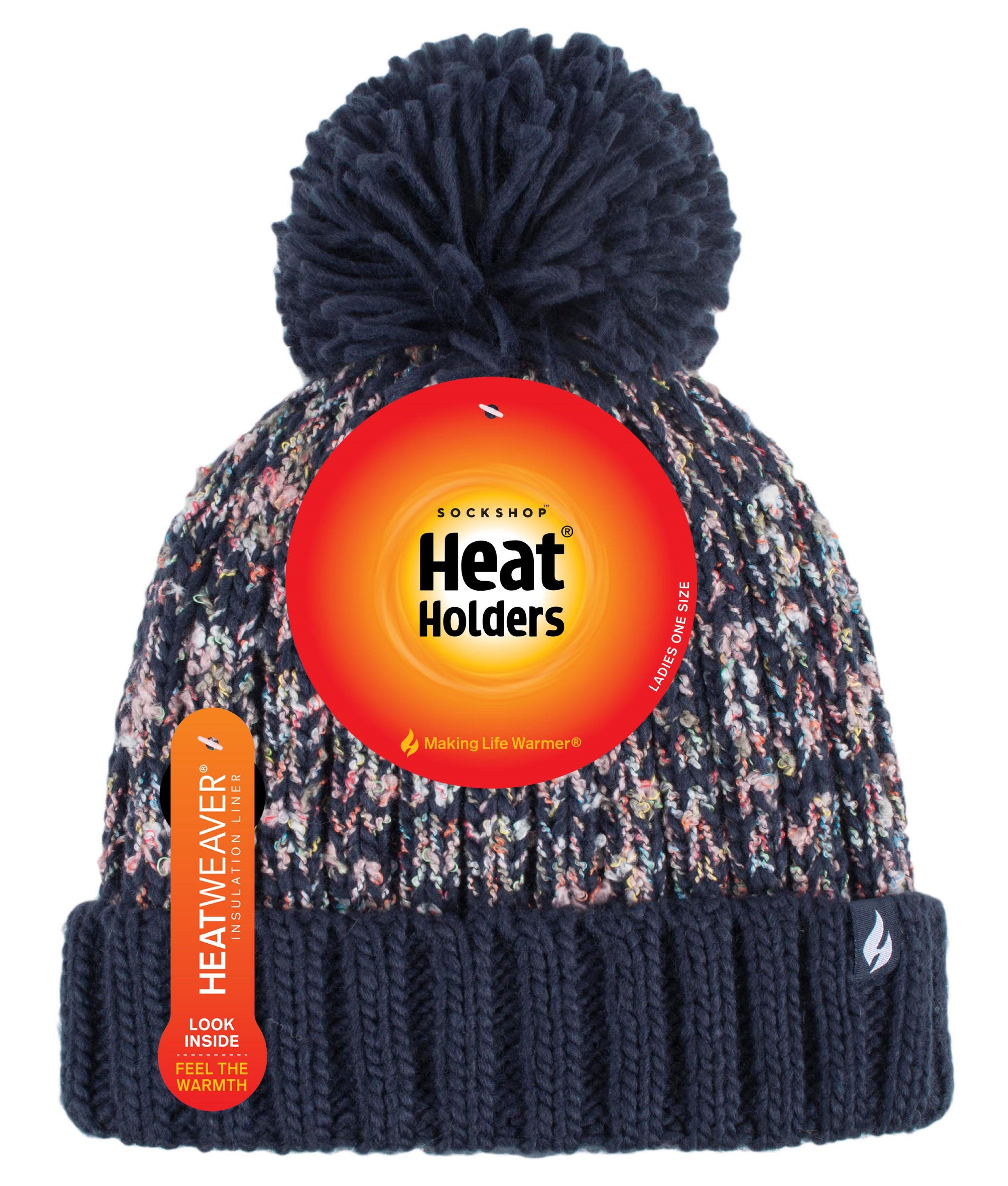 Heat Holders Bommelmütze Damenmütze EIDDA texturiert günstig online kaufen