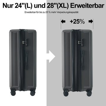 PFCTART Kofferset M-L-XL-Set, Hartschalen-Koffer, Rollkoffer, TSA Zollschloss, (3 tlg)