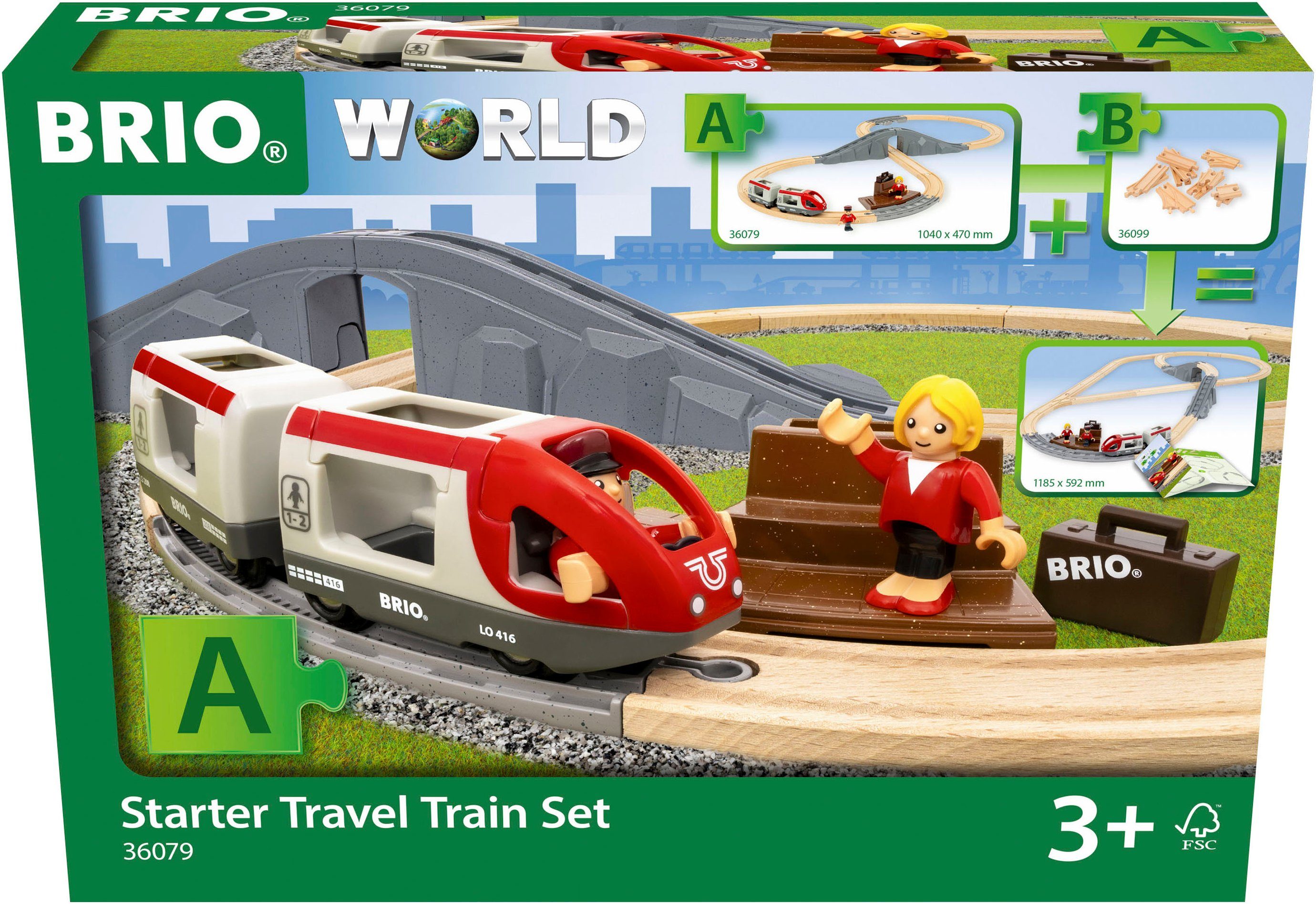BRIO® Spielzeug-Zug Holzzug BRIO Reisezug Starter günstig online kaufen