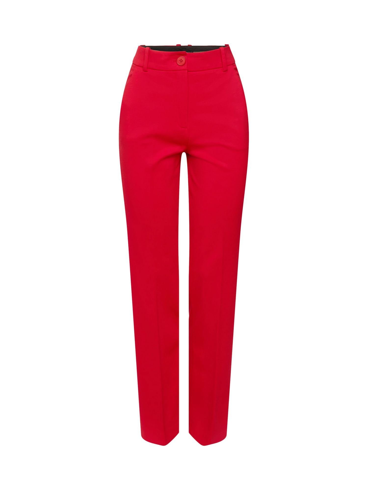 hohem Collection Stretchige Stoffhose Bund Bootcut Pants RED Esprit DARK mit