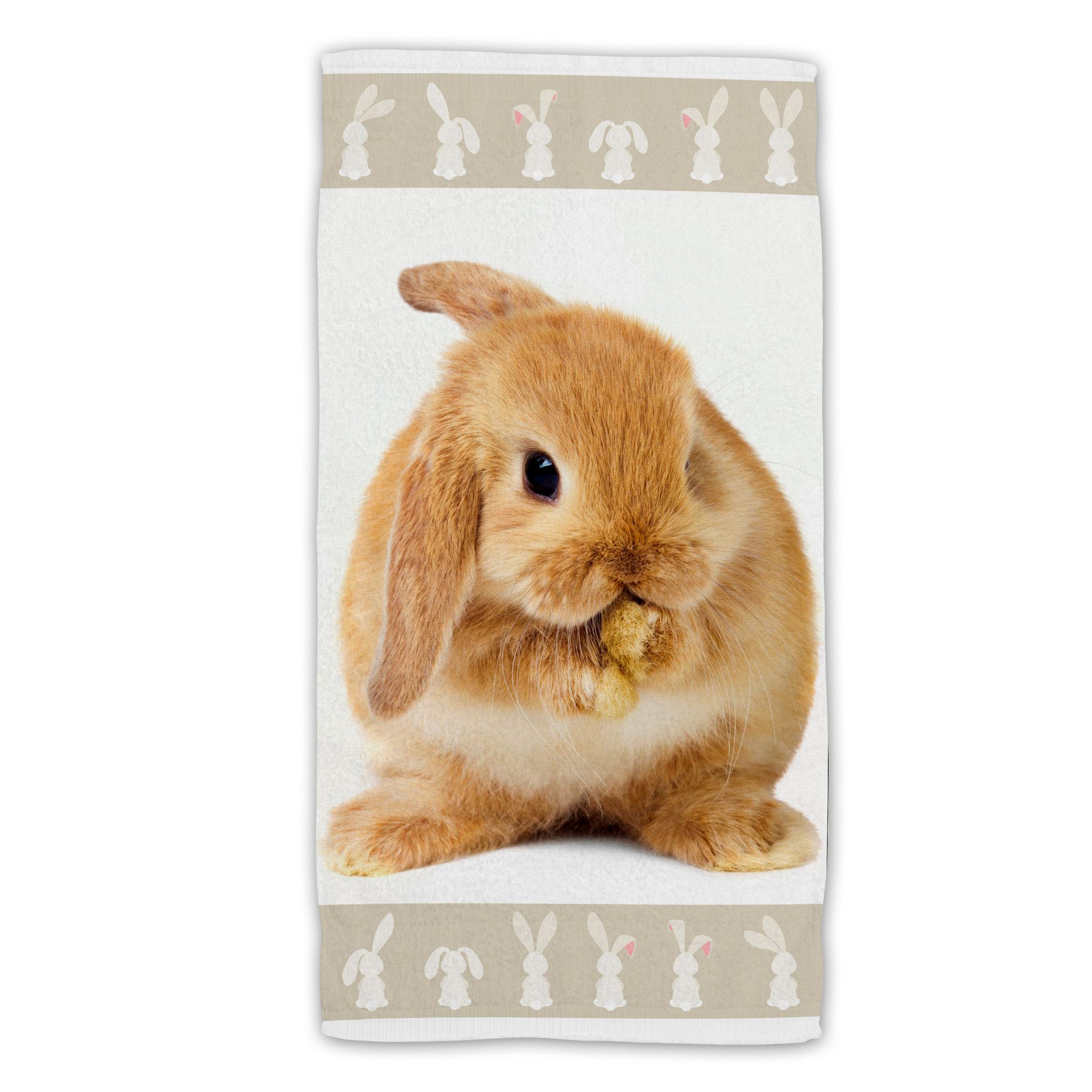Jerry Fabrics Strandtuch Bunny Baumwolle Frottee günstig online kaufen